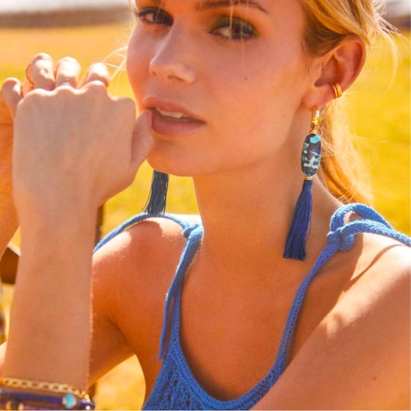 Kendra Scott Insley Tassel Statement Earrings - Picture 1 of 2